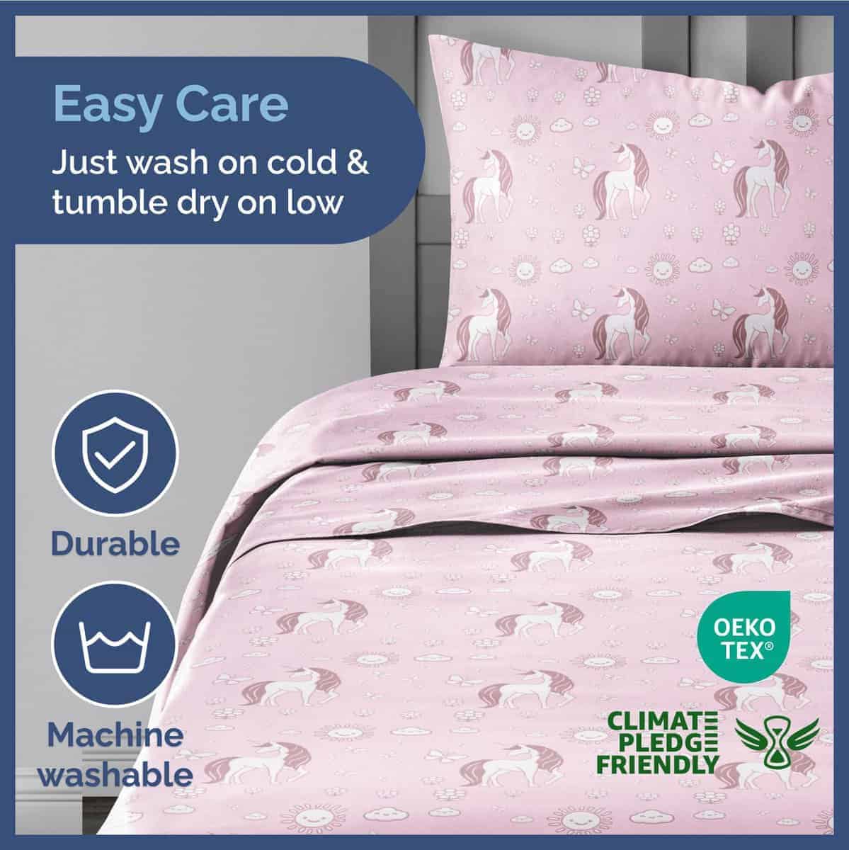 Juego de sábanas completo de 4 piezas para niños Unicornio - Imagen 6