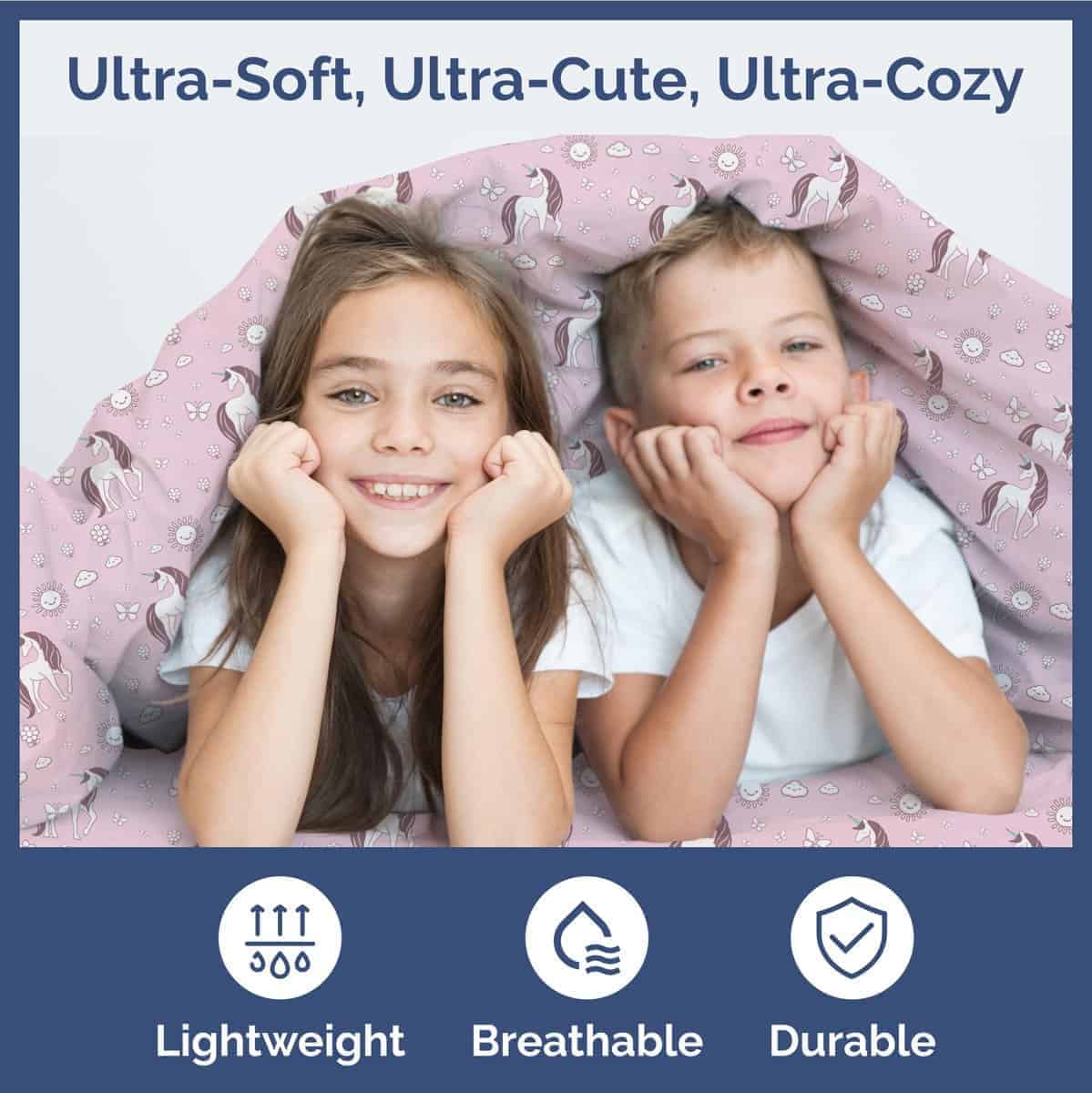 Juego de sábanas completo de 4 piezas para niños Unicornio - Imagen 4