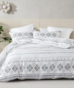 DUOMING Juego de Funda de Edredón Boho Queen - Juego de