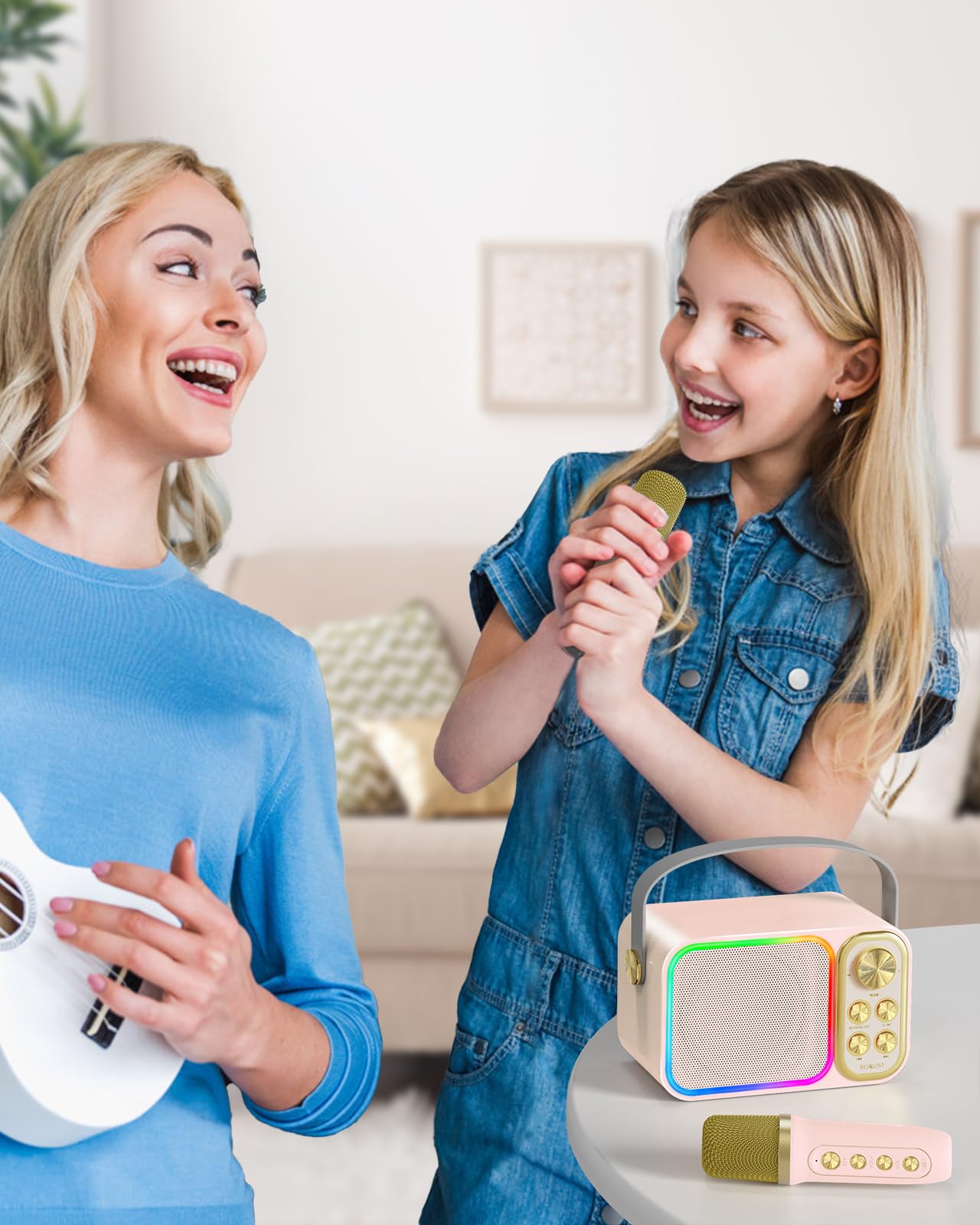 Máquina de Karaoke BESCOST Mini para Niños y Adultos, - Imagen 8