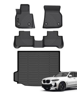 Juego de tapetes para pisos y protector de maletero para
