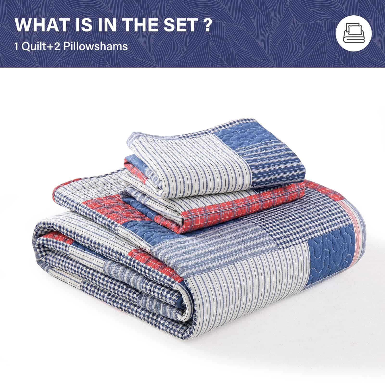 Juego de Edredón SahSahCasa Tamaño Queen, Edredón Queen, - Imagen 7