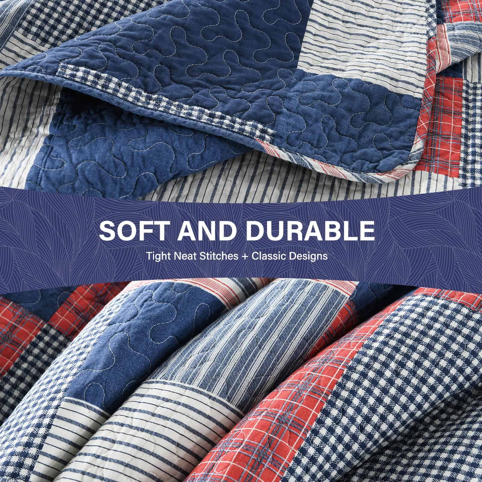 Juego de Edredón SahSahCasa Tamaño Queen, Edredón Queen, - Imagen 6