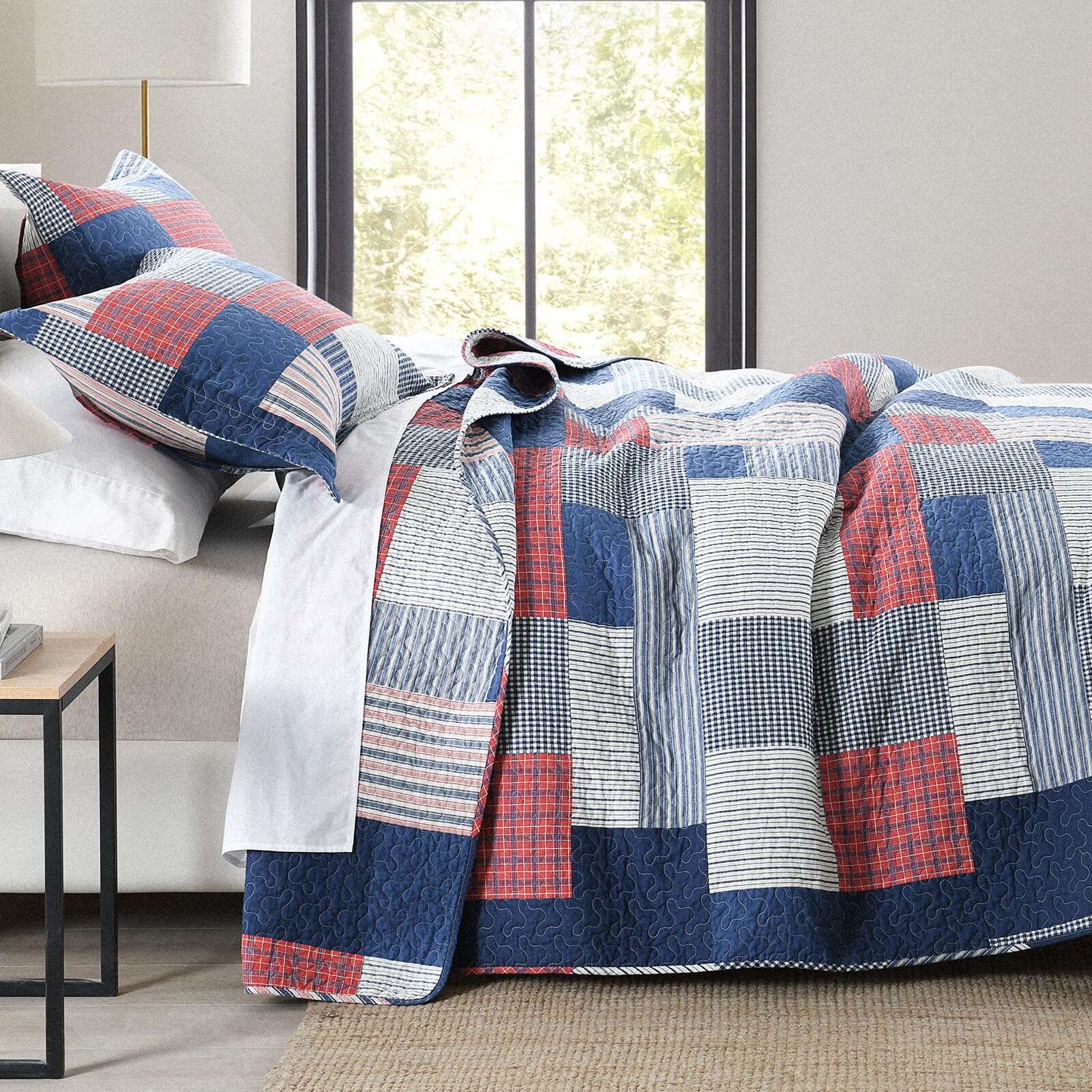 Juego de Edredón SahSahCasa Tamaño Queen, Edredón Queen, - Imagen 4