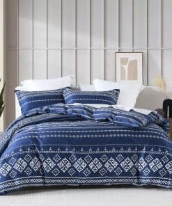 Juego de Funda nórdica Boho King Size - 100% Algodón Funda