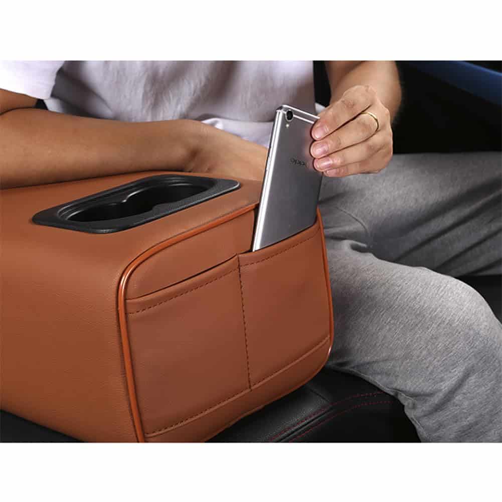 TDOFYH Caja de apoyabrazos para asiento trasero de - Imagen 10