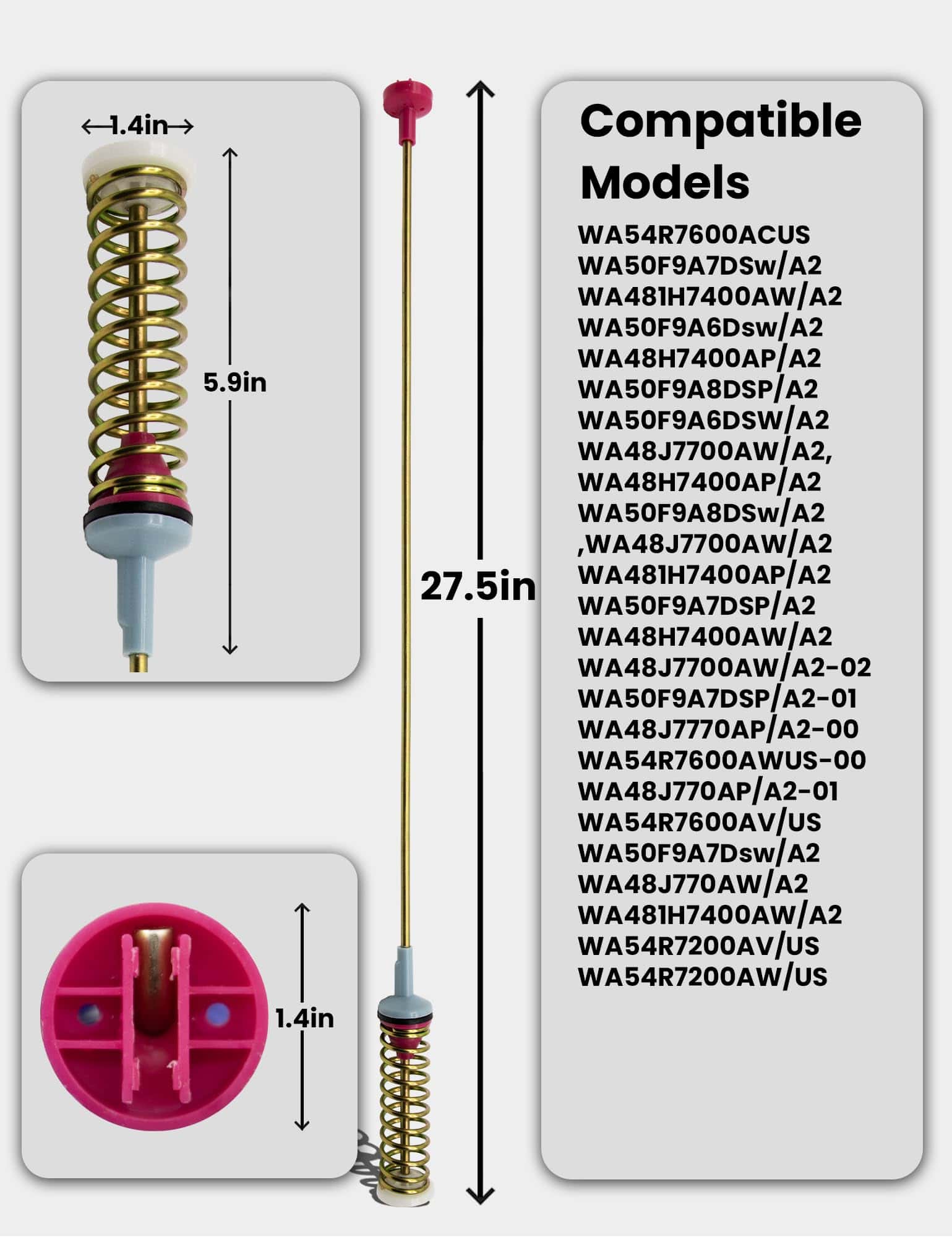 Varilla de Suspensión para Lavadora DC97-16350V 2024 - Imagen 6