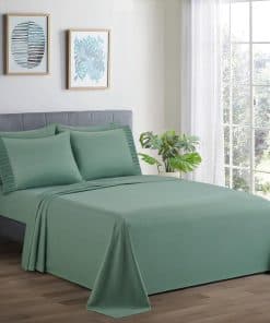 Juego de sábanas ultra suaves y sedosas -Verde