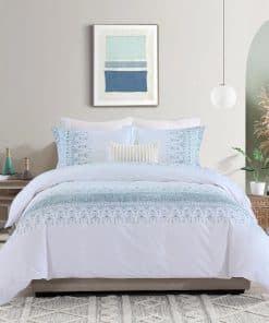 Quilta Duvet Cover Queen Size, Juego de Funda Nórdica Boho