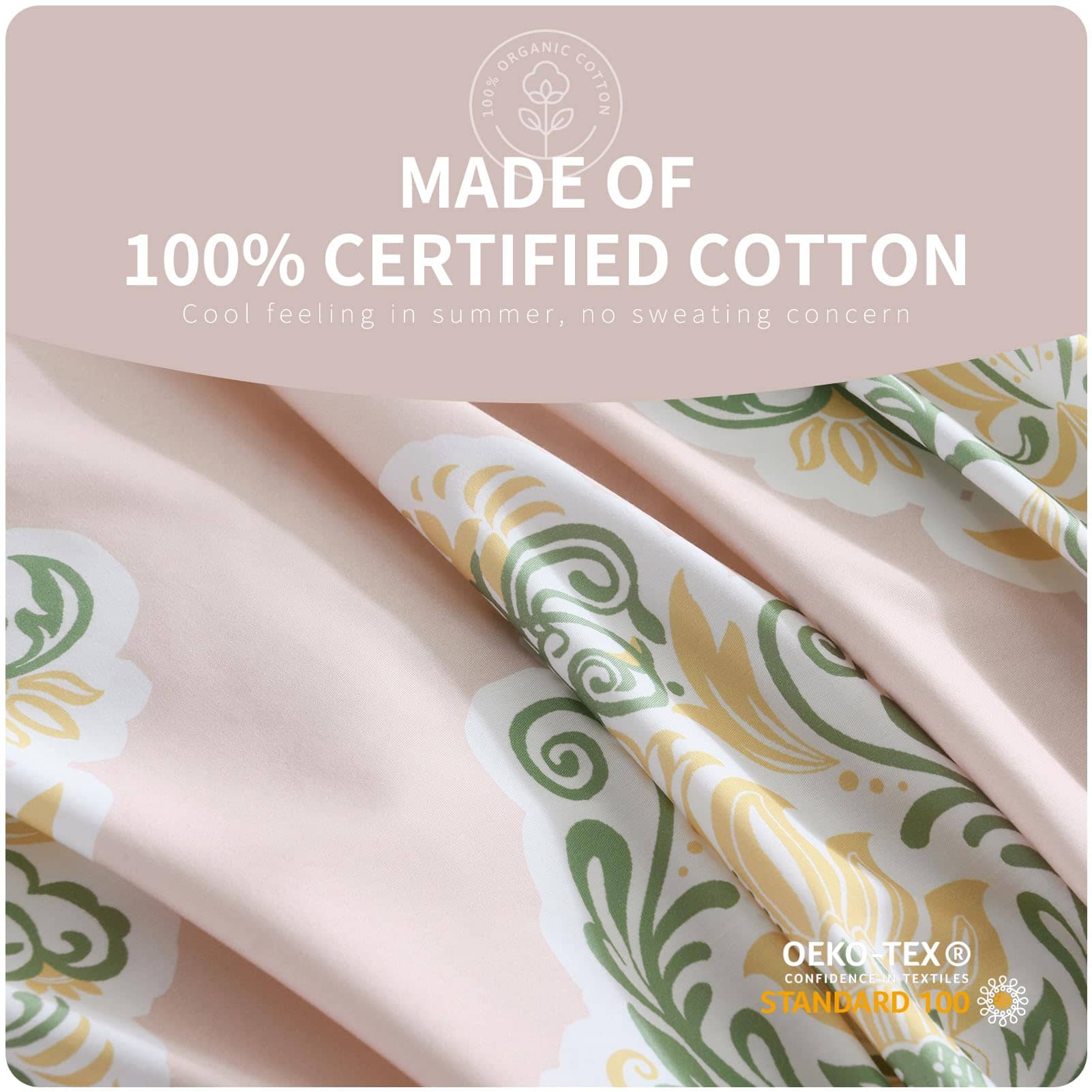 Quilta Damask Paisley Duvet Cover King - Juego de 3 Piezas - Imagen 4