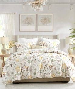 Juego de Funda de Edredón Floral EWlinens tamaño King - 3