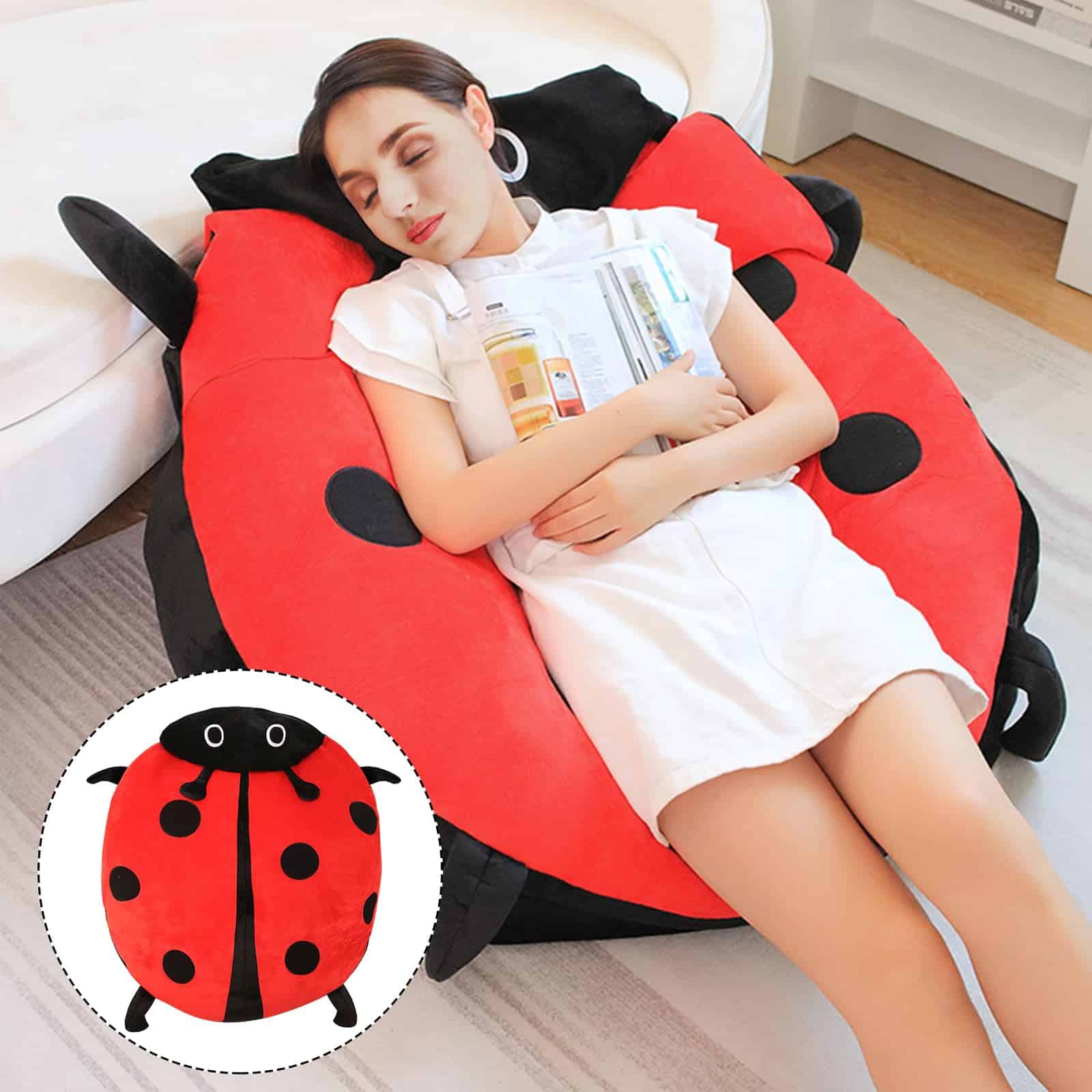 Almohada Usable Wearable Luvvybug Almohada de Peluche - Imagen 5