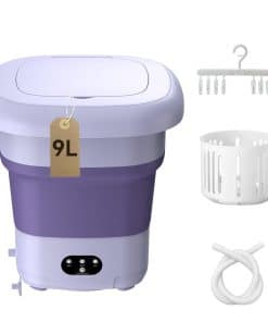 Lavadora Portátil, FOVXYVO Mini Lavadora de 9L de Alta