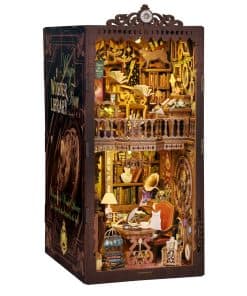 ASLOWSNAIL Kit de Librero DIY Book Nook, Kit de Casa de