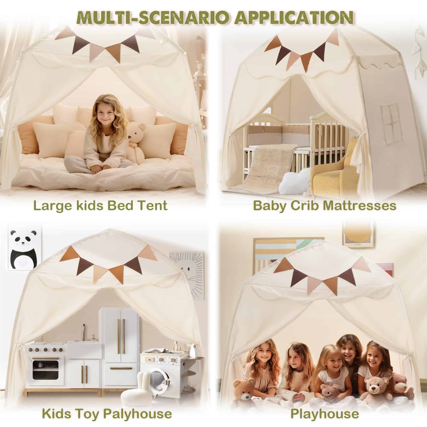 Tienda de Juego Extra Grande para Niños con Banderas y - Imagen 3