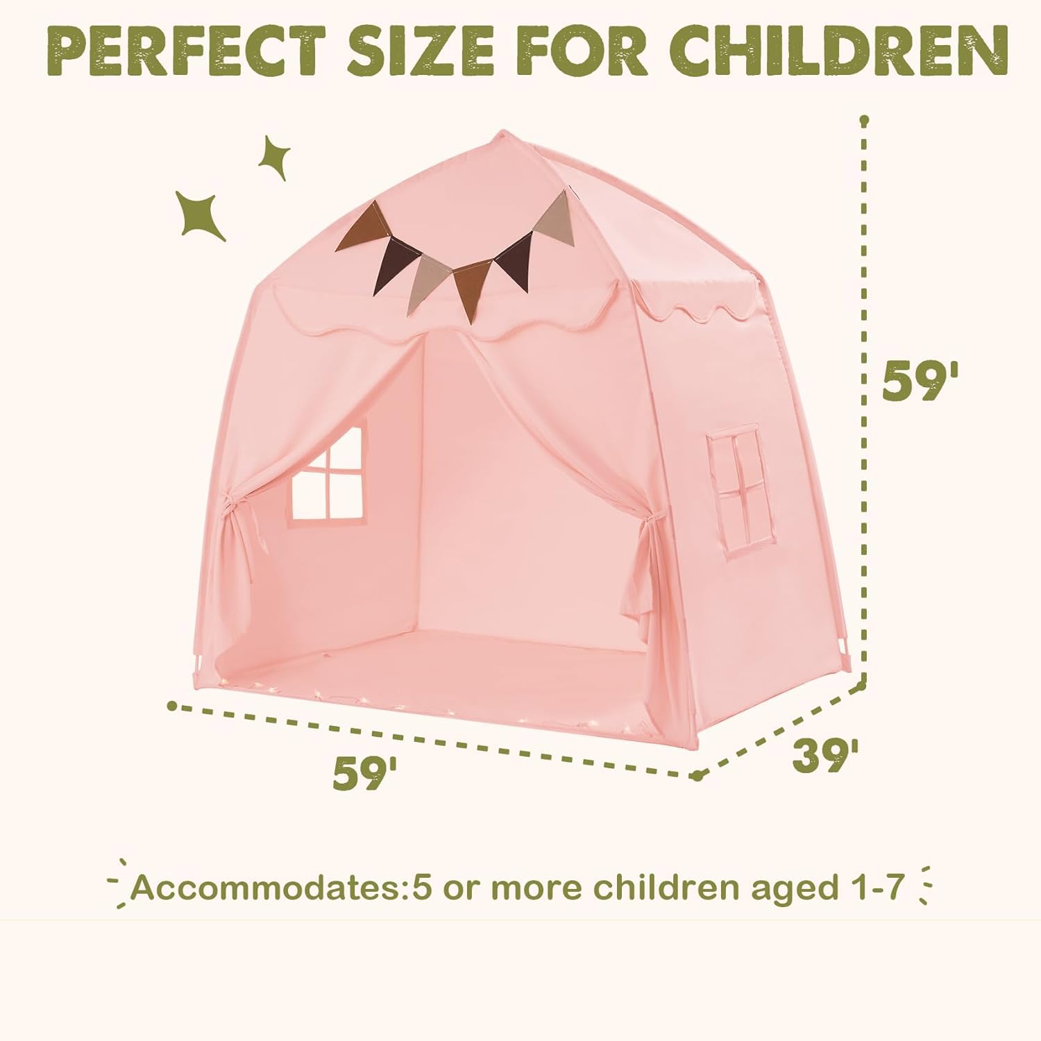 Carpa extra grande para cama de niños y tienda de campaña - Imagen 7