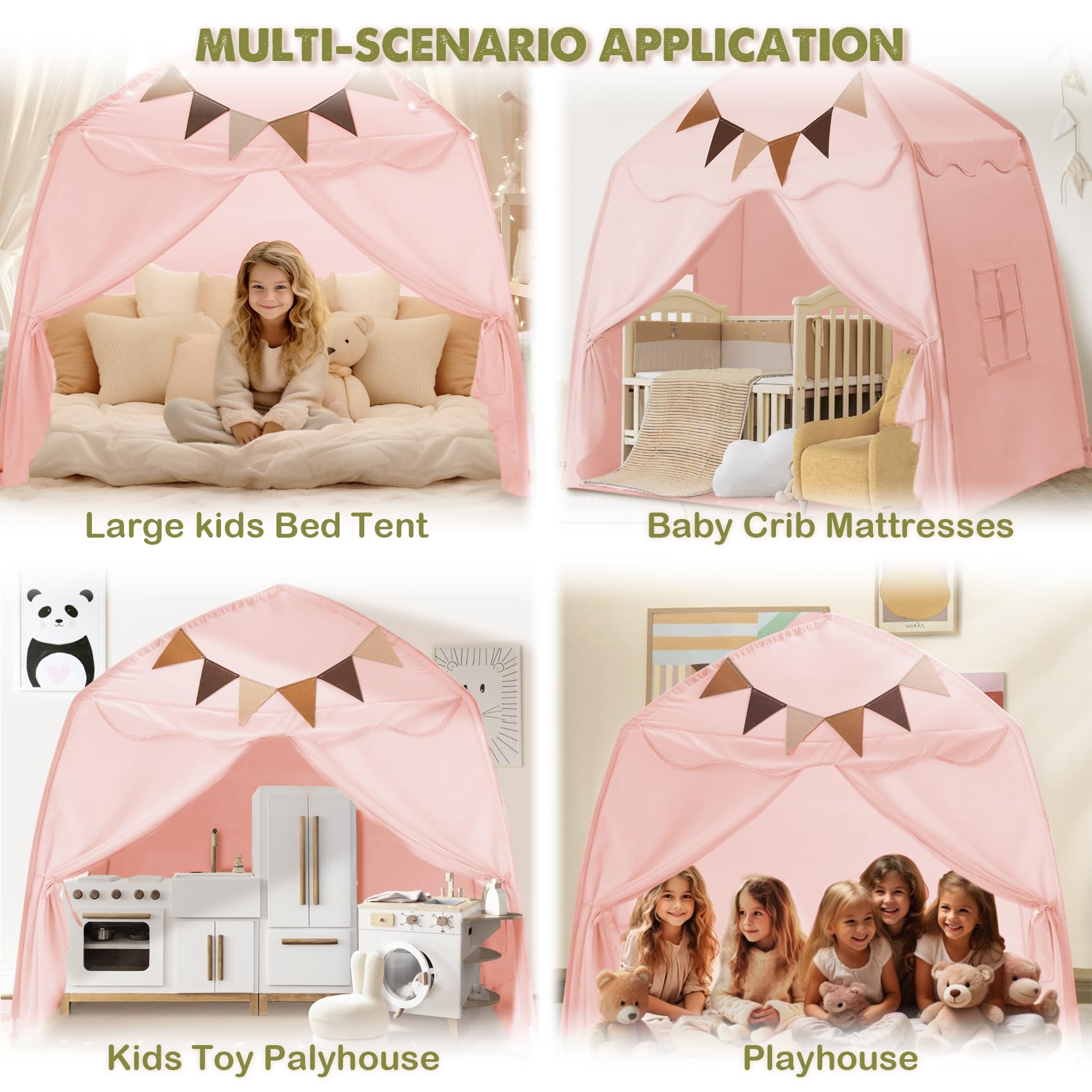 Carpa extra grande para cama de niños y tienda de campaña - Imagen 5