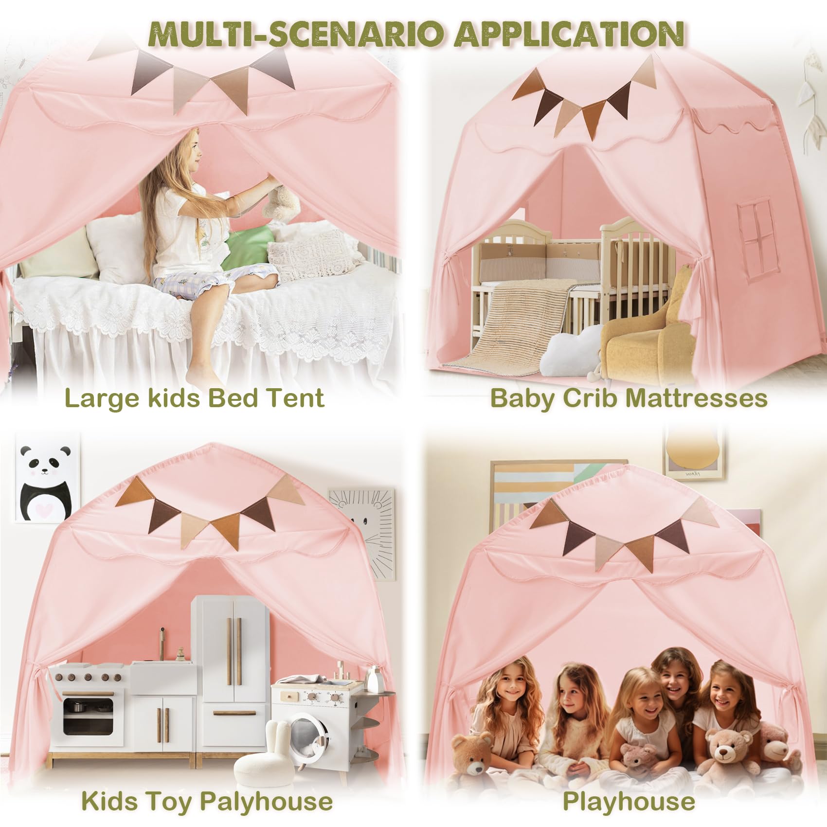 Carpa extra grande para cama de niños y tienda de campaña - Imagen 4