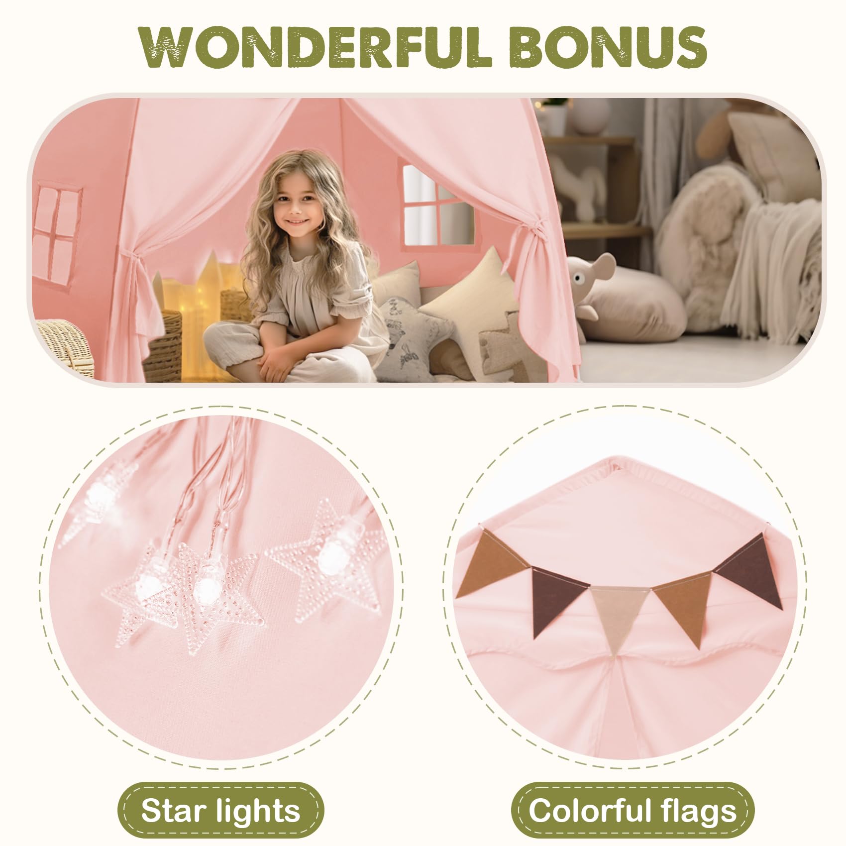 Carpa extra grande para cama de niños y tienda de campaña - Imagen 6