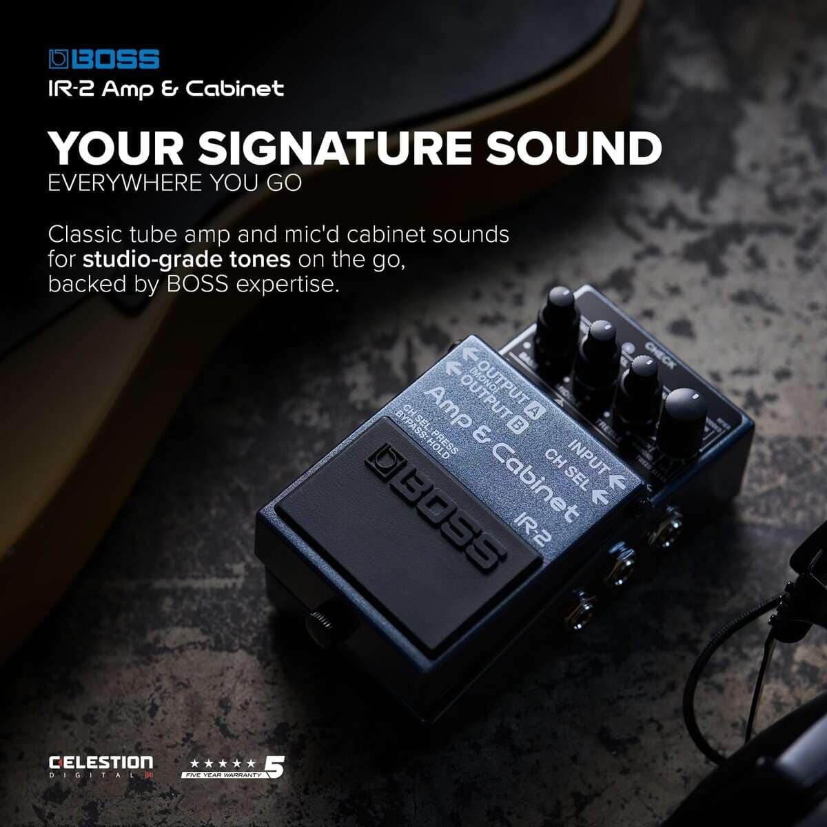 Pedal de Amplificador Boss IR-2 y Gabinete IR - Imagen 4