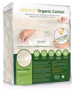 Allersoft|Protector de edredón y funda de algodón orgánico