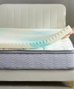 Topper de colchón de Espuma Viscoelástica de Gel Reversible