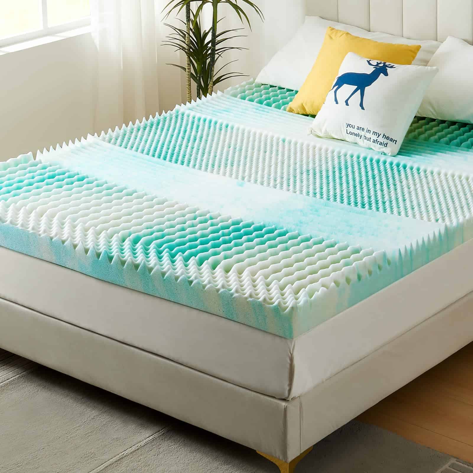 NOFFA Colchón de Huevo para Cama Completa, Espuma de