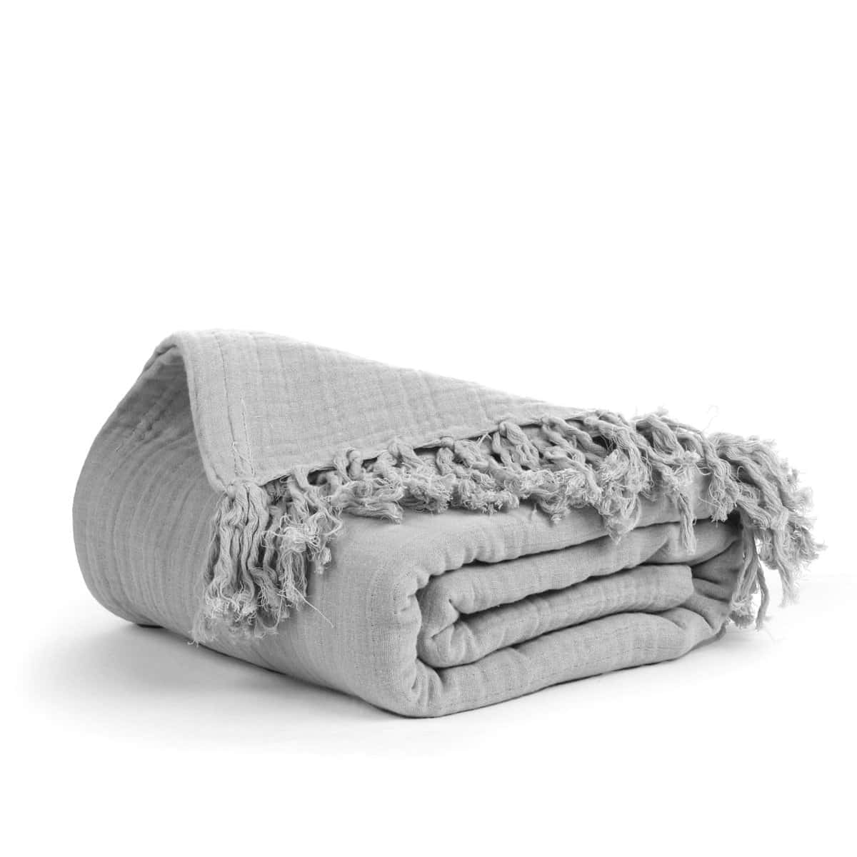 Manta de algodón muselina Salt Earth 100%, manta de gasa