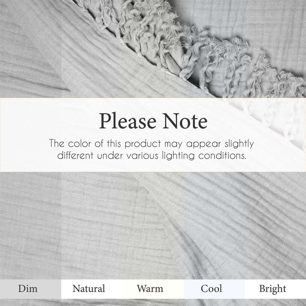 Manta de algodón muselina Salt Earth 100%, manta de gasa - Imagen 7