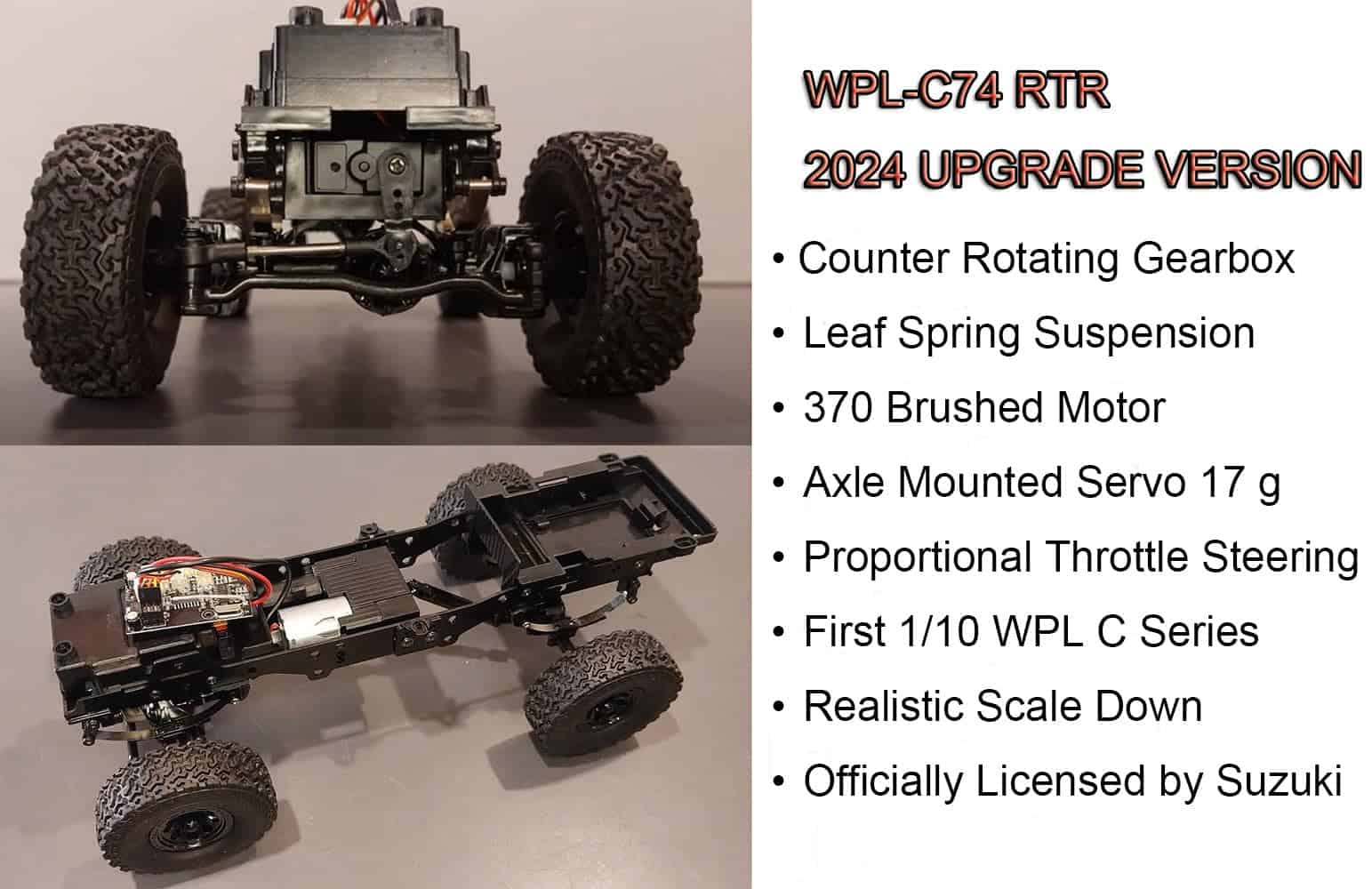 Camión RC Apawband WPL C74 1/10 RC Rock Crawler Off Road - Imagen 5