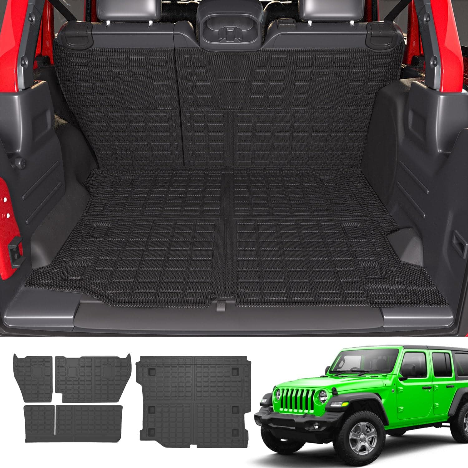 Tapete de Carga para Maletero Compatible con 18-24 Jeep