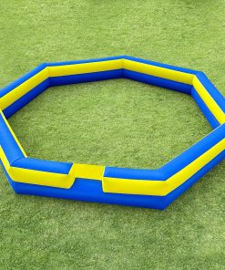 WARSUN 20FT Gaga Ball Pit Inflable con -Azul y Amarillo