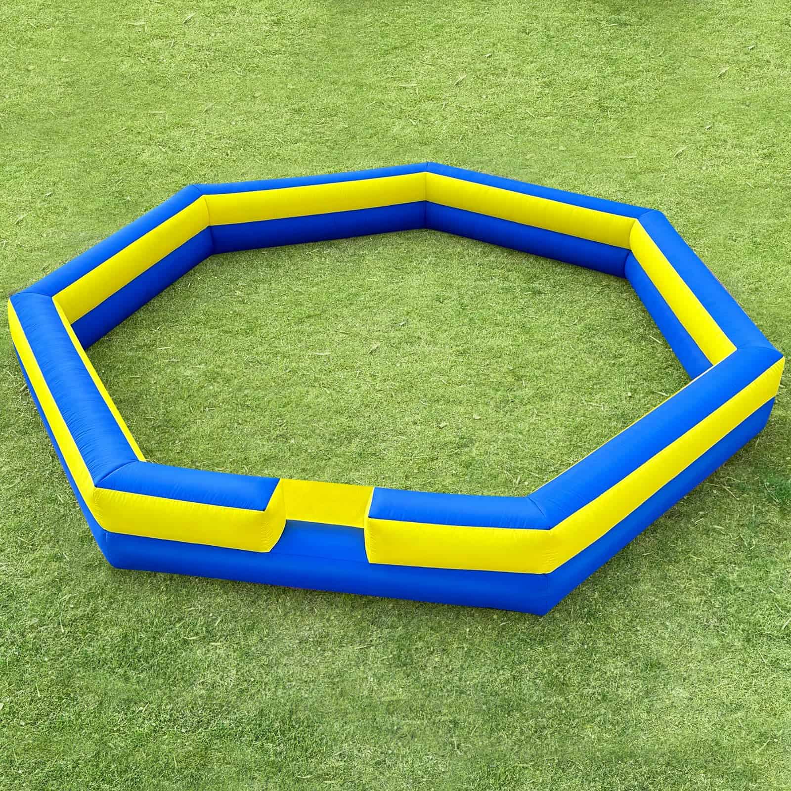 WARSUN 20FT Gaga Ball Pit Inflable con -Azul y Amarillo