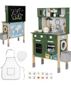 Juego de Cocina para Niños, Cocina de Juguete de Madera