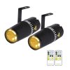 Luces de escenario LED pinspot, 2 paquetes SENLAN 6W Doble