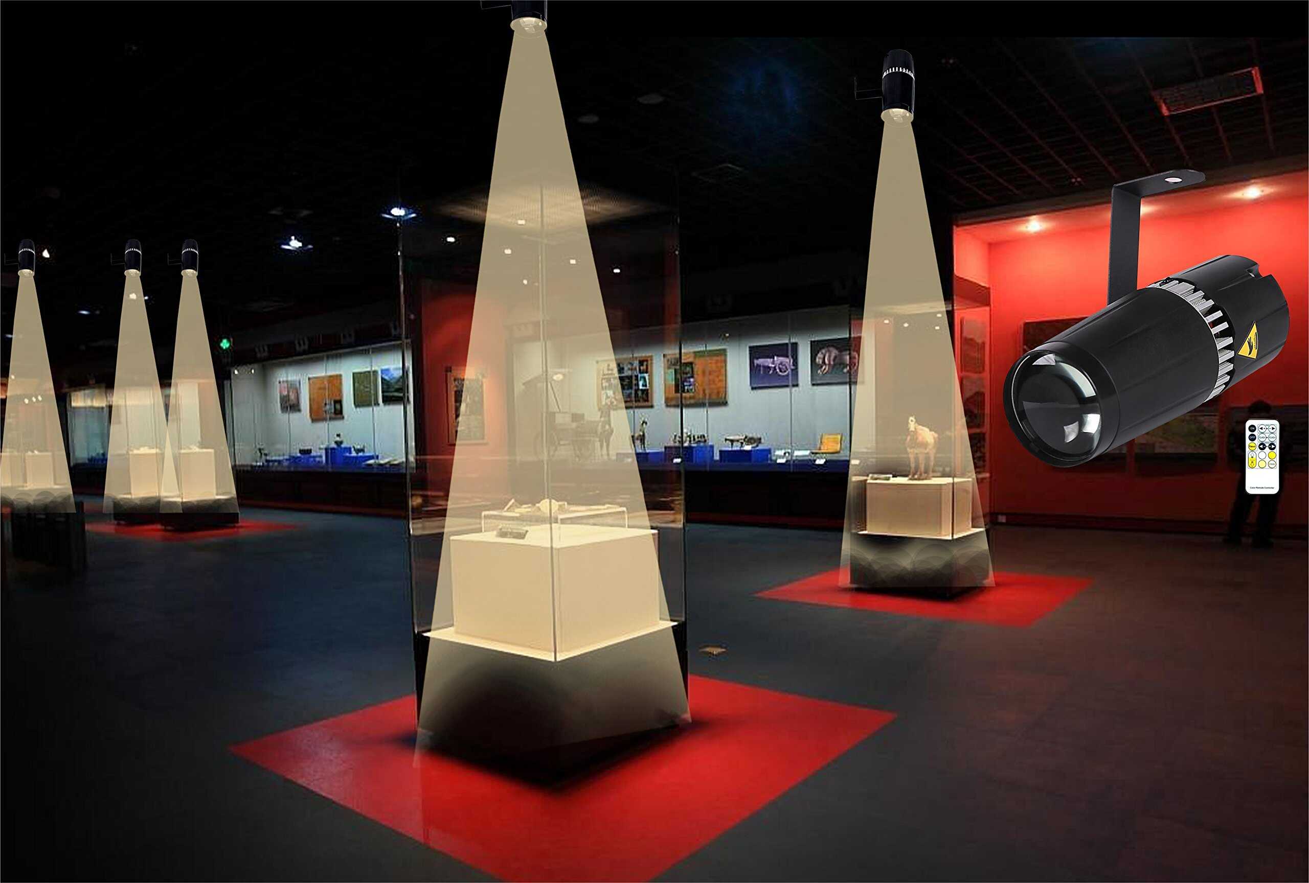 Luz de foco LED para escenario, SENLAN 6W Doble Blanco - Imagen 4