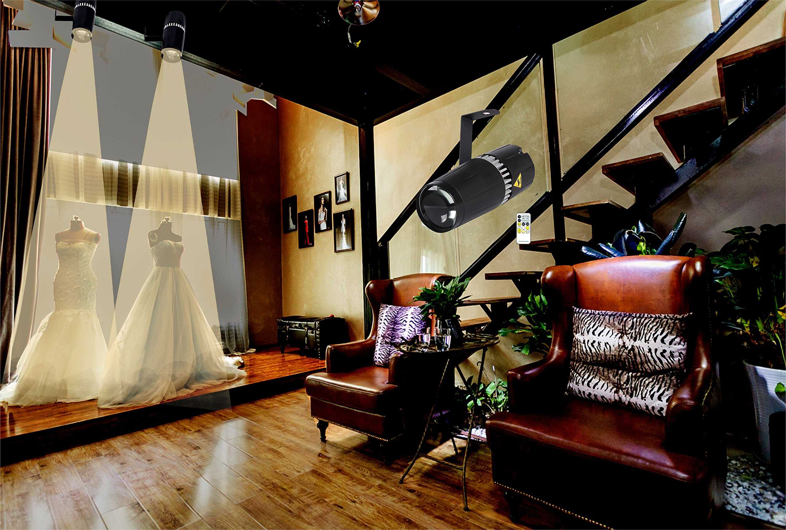 Luz de foco LED para escenario, SENLAN 6W Doble Blanco - Imagen 3