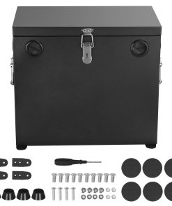 Caja de batería de acero inoxidable 12V para