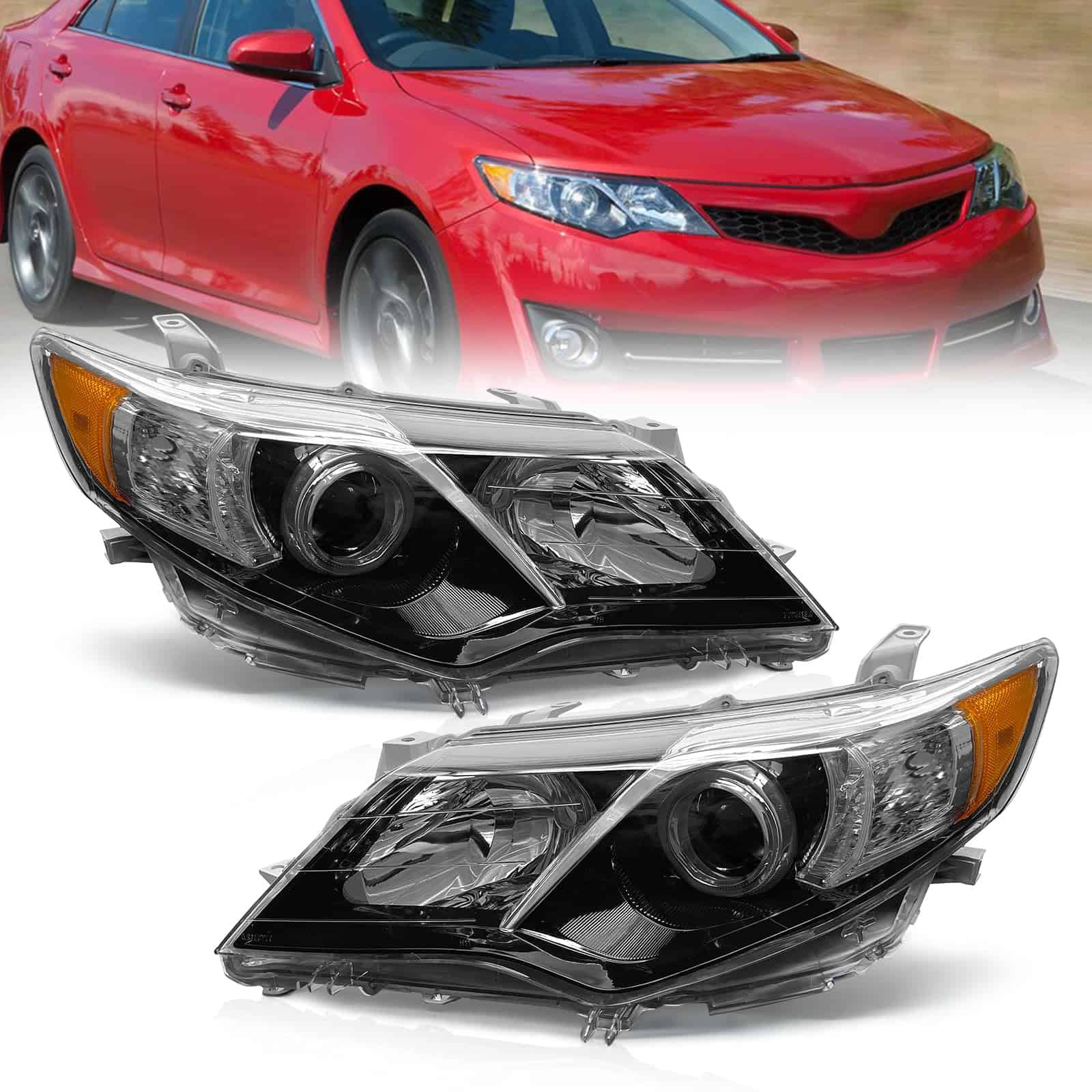 Conjunto de faros delanteros AXLAHA compatible con Toyota