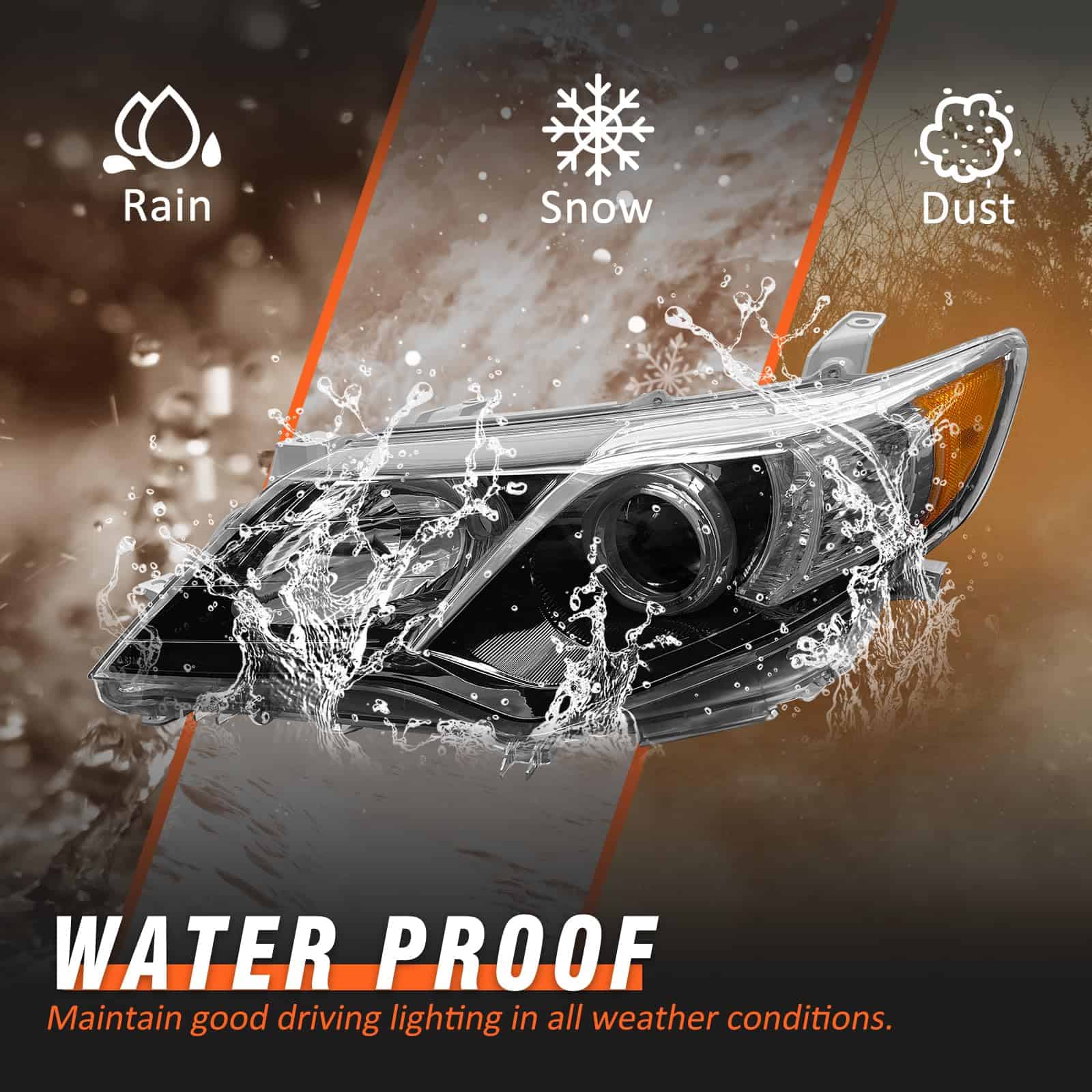 Conjunto de faros delanteros AXLAHA compatible con Toyota - Imagen 6