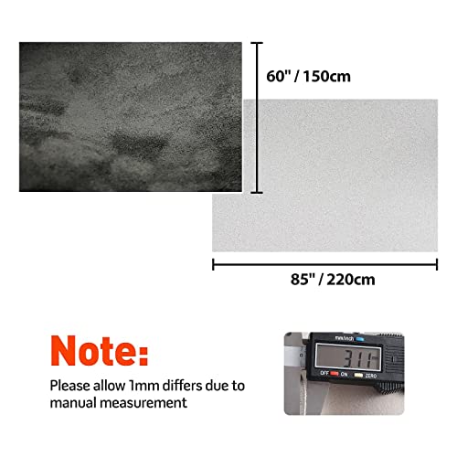 Halero 85� � 60� Tela de Techo de Gamuza Negra para - Imagen 5