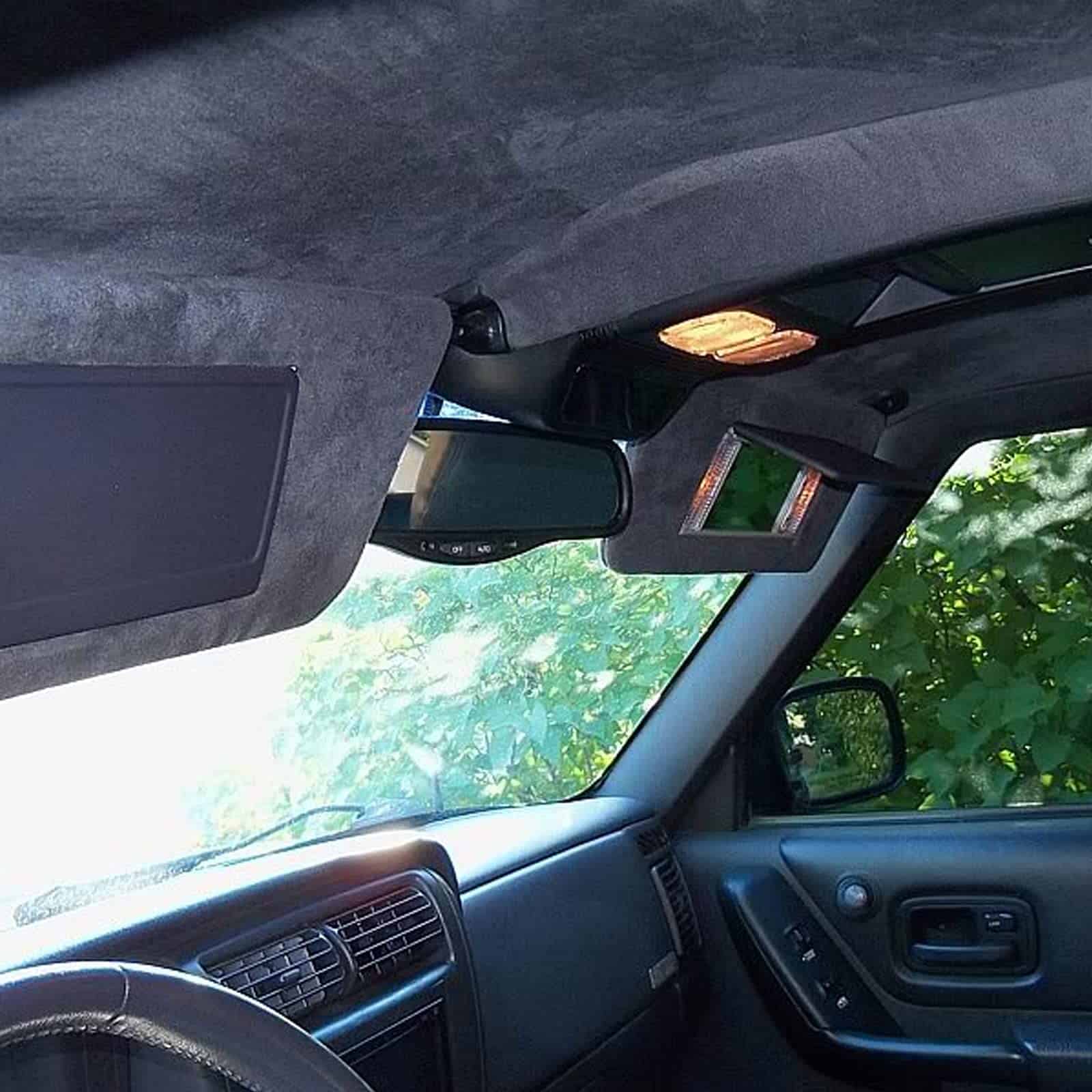 Tela para el forro del techo del automóvil de gamuza gris - Imagen 7