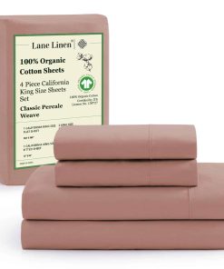 Juego de sábanas California King Lane Linen 100% algodón