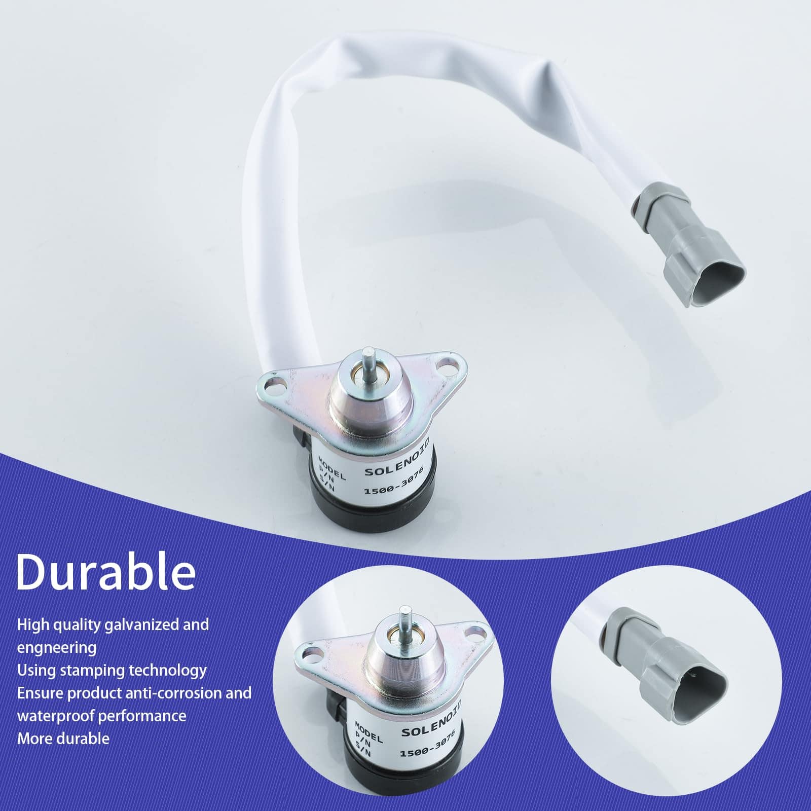 Solenoide de cierre de combustible 41-9100 41-6383 42-0100 - Imagen 4