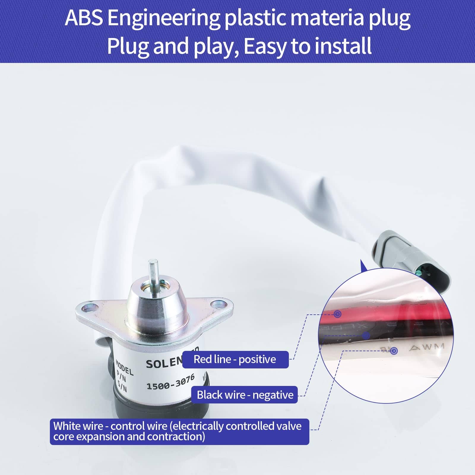 Solenoide de cierre de combustible 41-9100 41-6383 42-0100 - Imagen 5