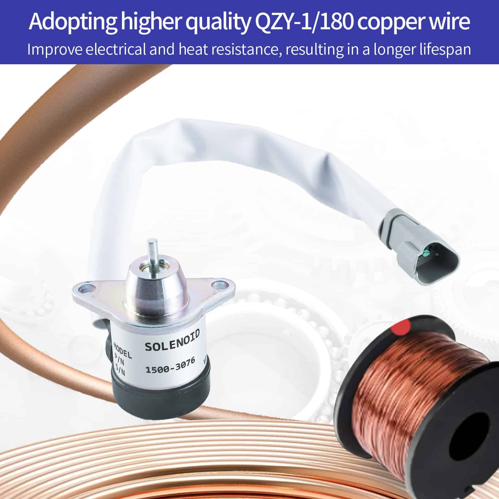 Solenoide de cierre de combustible 41-9100 41-6383 42-0100 - Imagen 6