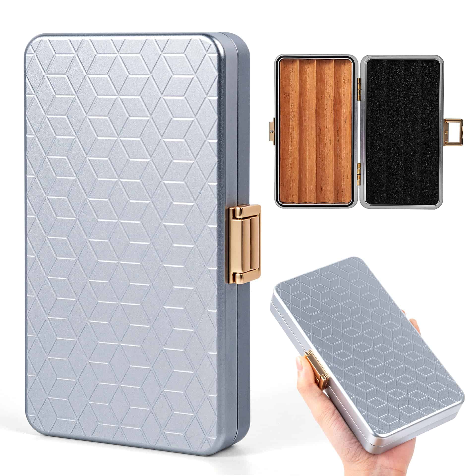 Estuche de viaje Goshentech, Capacidad para 4 puros Toro, - Imagen 6