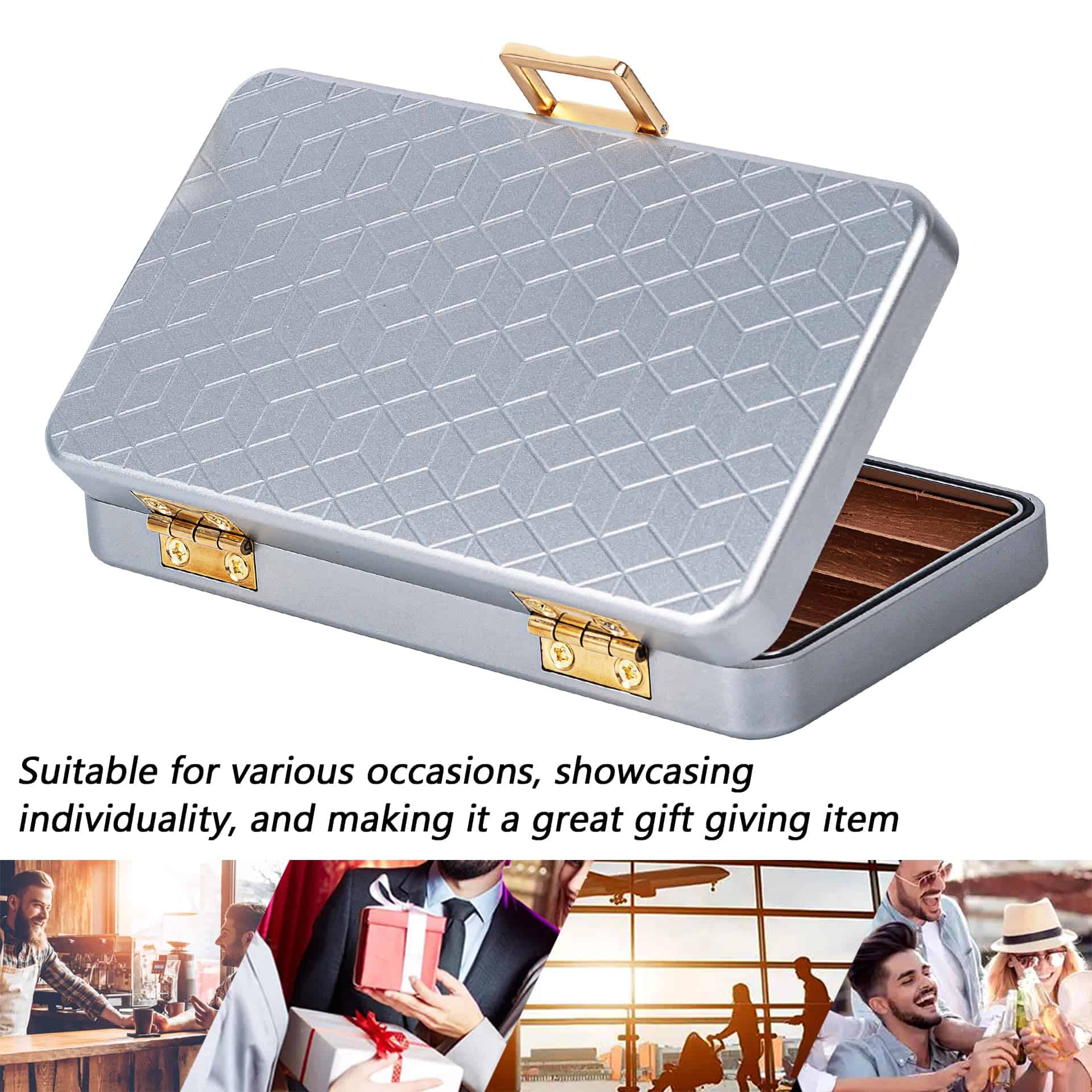 Estuche de viaje Goshentech, Capacidad para 4 puros Toro, - Imagen 5