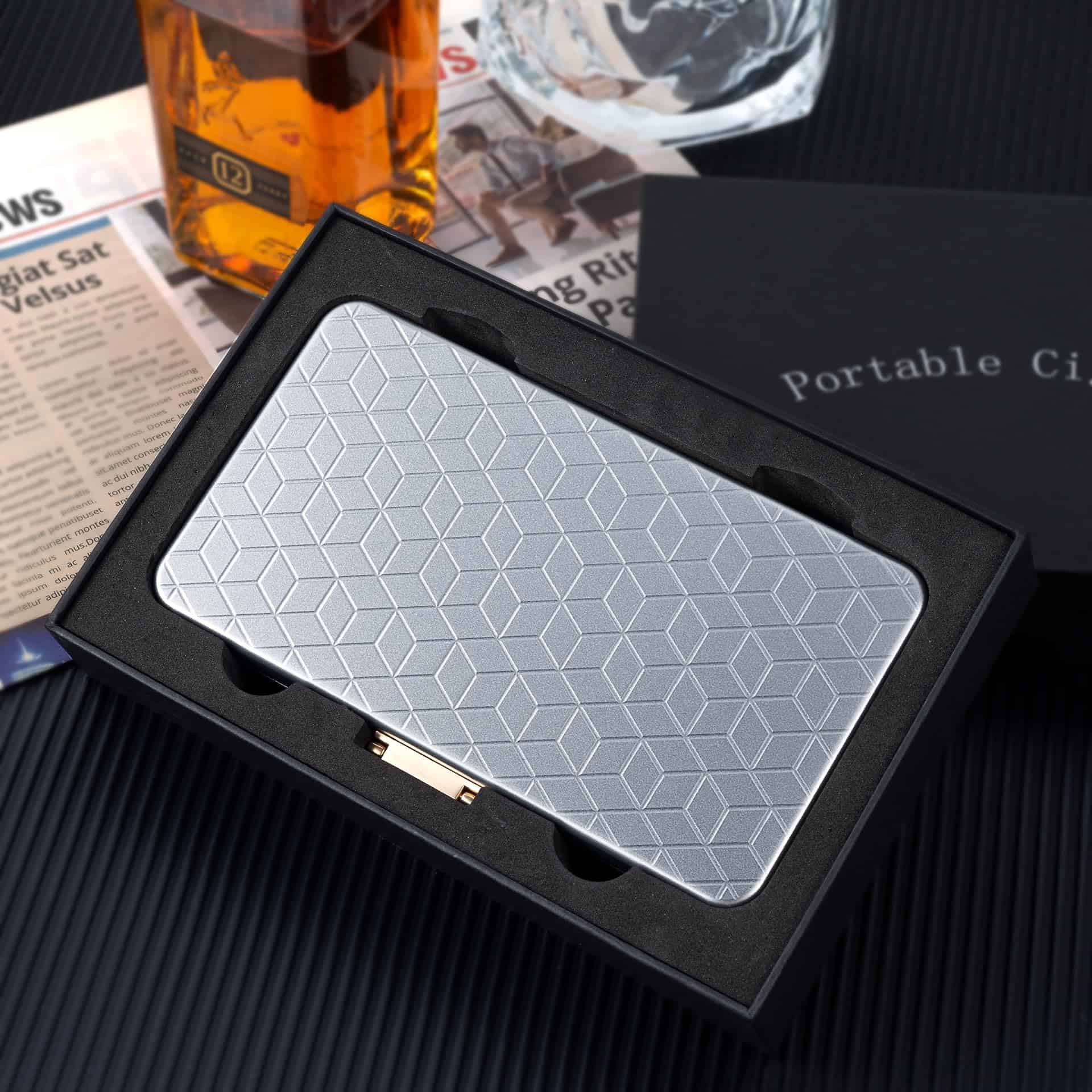 Estuche de viaje Goshentech, Capacidad para 4 puros Toro, - Imagen 8