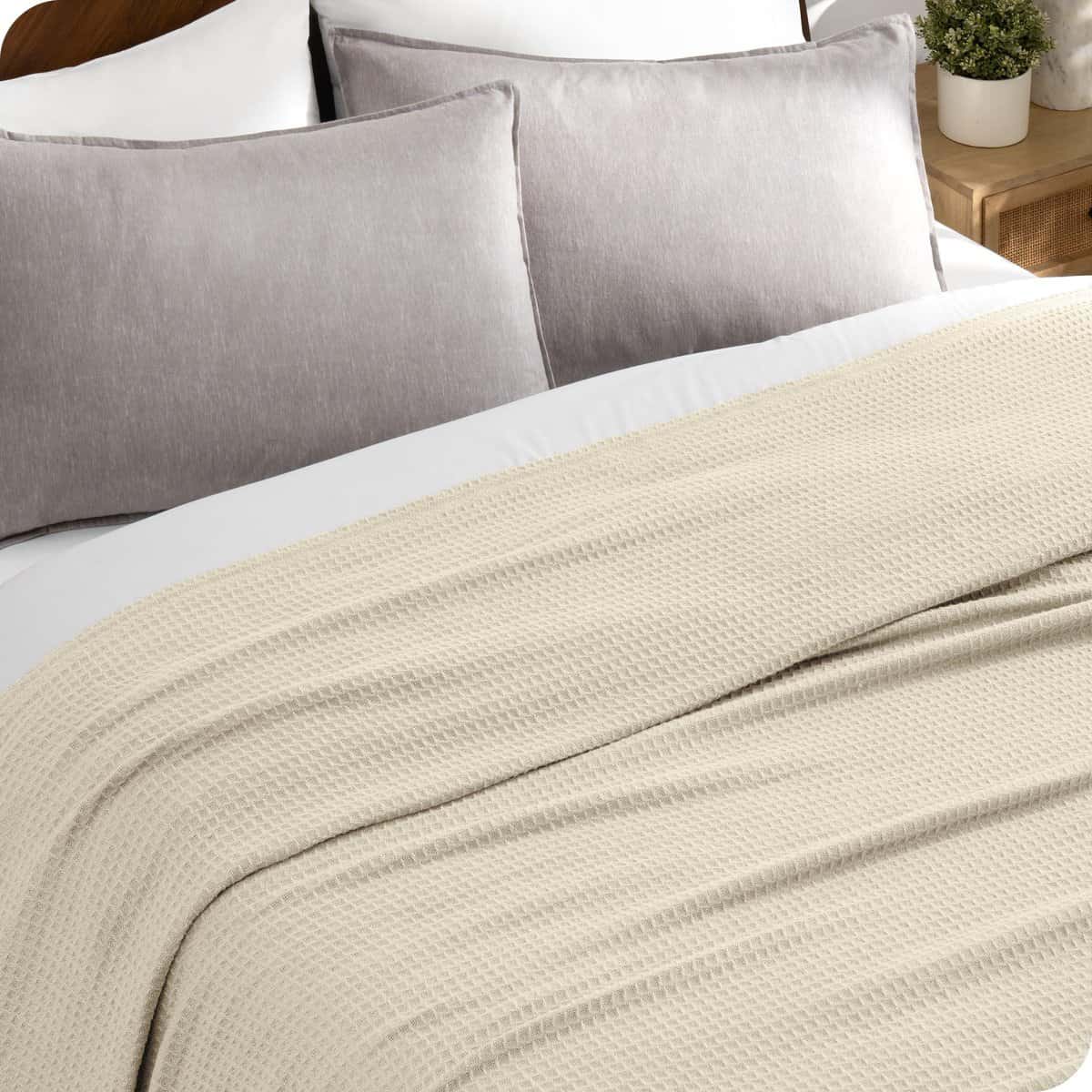 Manta de Gofre Oyster Bare Home, Full/Queen 90Wx90L, 100% - Imagen 7